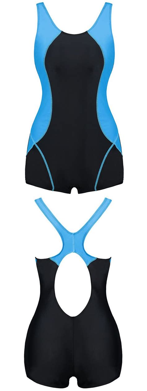 Two Tone Plus Size Cut Out Swimsuit