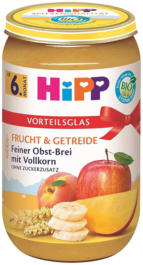 HiPP Bio Frucht Getreide Feiner Obst Brei Mit Vollkorn 250 G