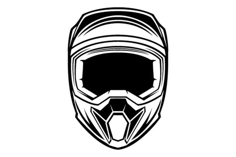 Motorbike Helmet Glyphicon Logo Design Graphic By Graphicrun