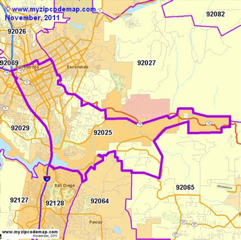 Zip Code Map Of 92025 Demographic Profile Residential Housing Images