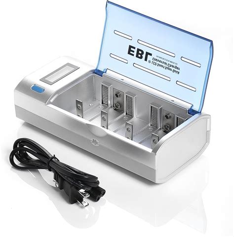 EBL Universal Battery Charger LCD Smart Individual Charger With