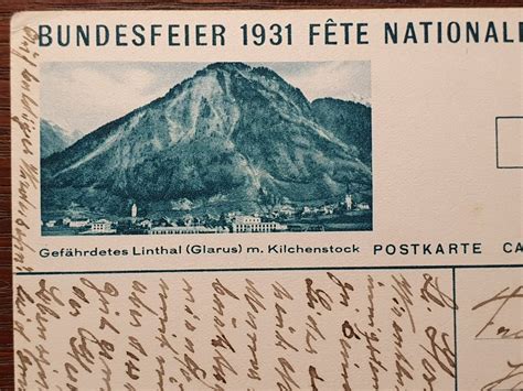 Bundesfeierkarte Gel Senn Mit Ziegen 1931 Nr 54g Kaufen Auf Ricardo