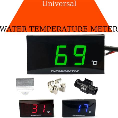 Motorcycle Cylinder Head Temperature Sensor Norxi Mini Square Digital