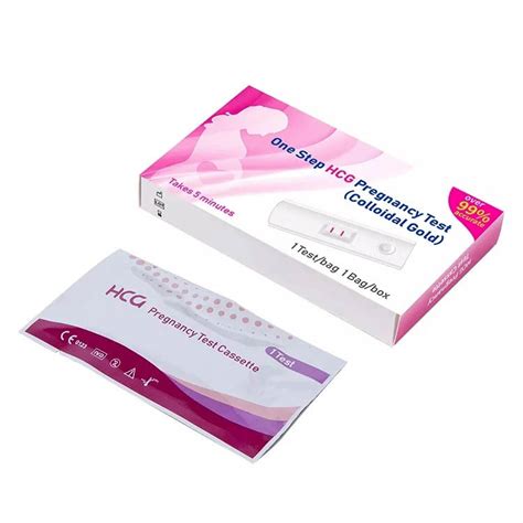 99 8 Accuracy HCG Pregnancy Test Cassette Colloidal Gold Easy Rapid