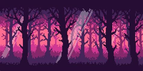 Pixel art forest #3 | Пиксельная графика, Фэнтези, Обои