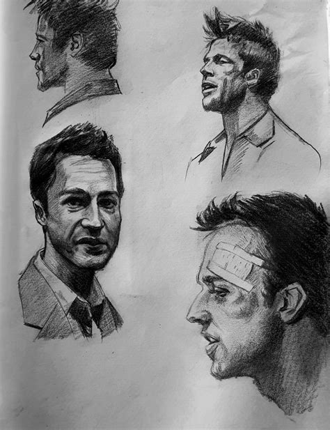 Fight Club Art Drawing Drawing Skill