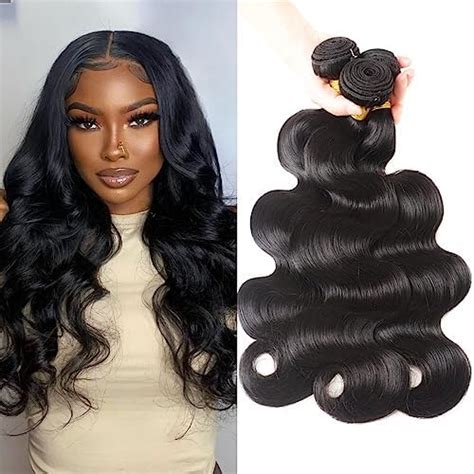 Amazon Human Hair Bundles Inch Body Wave Bundles Human