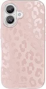 Amazon SCORPIFY For IPhone 16 Case Compatible With MagSafe With Matte Nude Leopard