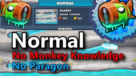 Btd Bloonarius Normal Tutorial No Monkey Knowledge Quarry Youtube