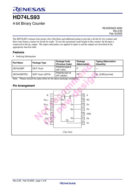 Hd Ls Datasheet Pdf Renesas