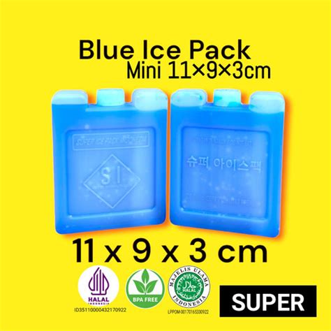 Jual Ice Pack Mini 11x9x3cm Blue Ice Gel Pack Thermafreeze Cooler Bag