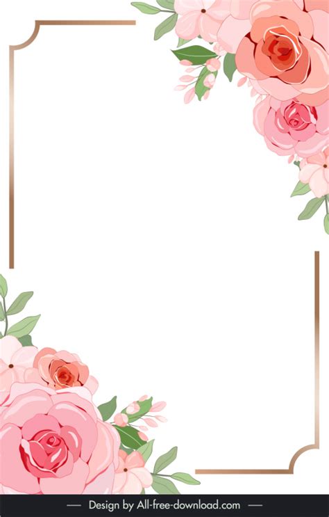 Pink vintage floral background design vectors free download graphic art ...