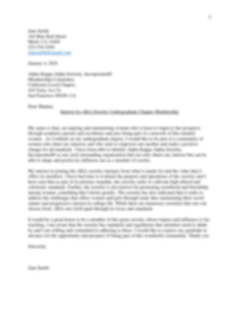 Sample Sorority Interest Letter 6