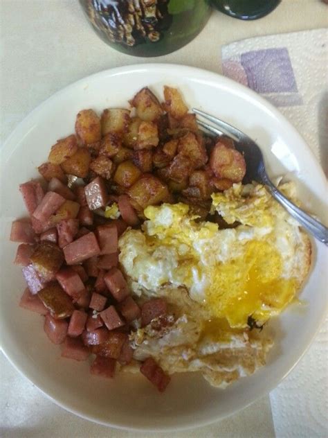 Papas Con Chorizo Spam And Eggs For Breakfast Breakfast Favorite