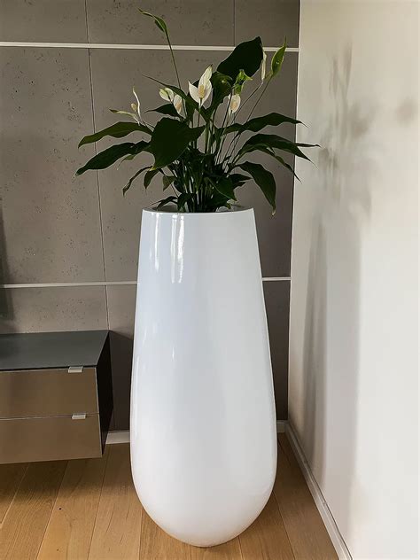 Materium Bodenvase Gro Pflanzk Bel Xxl Vase Gro Wei Cm