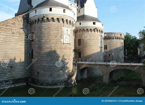 Medieval Castle in Nantes - France Stock Image - Image of wall ...