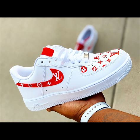 Louis Vuitton Nike Air Force 1 Custom Sneakers | Paul Smith