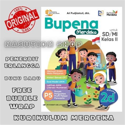 Jual Buku Bupena Merdeka Volume 2A 2B 2C 2D Kelas 2 SD MI Erlangga