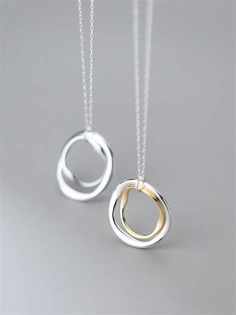 Sterling Silver Geometric Minimalist Necklace