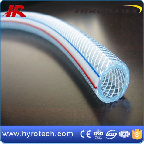 Pvc Fiber Braided Hose Transparent Crystal Hose With Nylon Reinforced