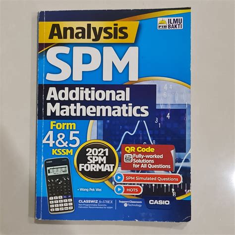 Used Analisis SPM Additional Mathematics Form 4 5 KSSM Ilmu Bakti