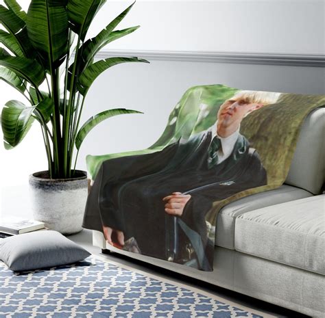 Draco Malfoy Fleece Blanket Etsy