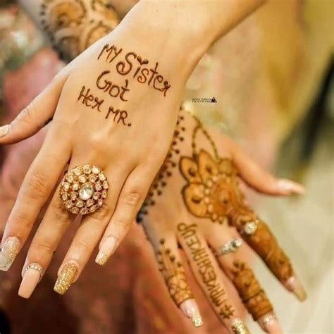 Stunning Mehendi Designs For The Sister Of The Bride And Bridesmaids