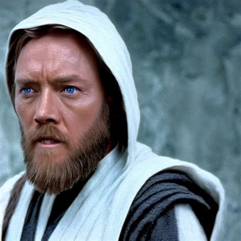 Obi Wan Kenobi Shaves Half His Face Photoralistic Stable Diffusion