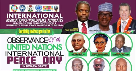 Updates Un Peace Day Celebration In Kwara State Nigeria