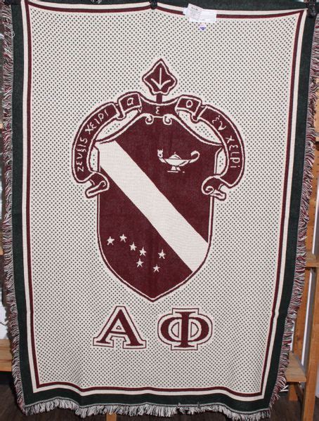 Alpha Phi Crest Woven Throw | Pics & Gifts