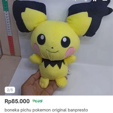 Jual Boneka Pichu Raichu Pokemon Original Pocket Monster Rare Item