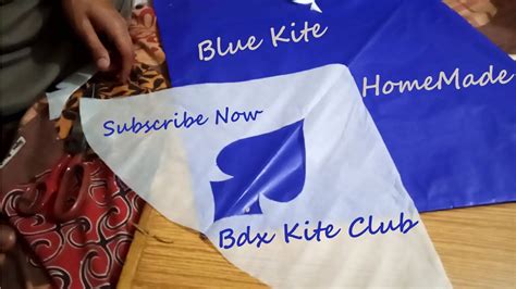 How To Make Stylish 1Tawa Blue Kite Gudda Homemade BdxKiteClub