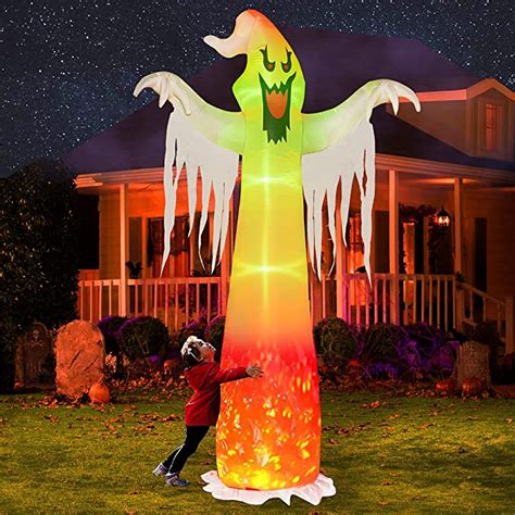 Hourleey 9 Ft Halloween Inflatables Outdoor Halloween Blow Up Yard