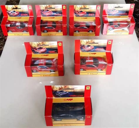 FERRARI SHELL V POWER Vroom 2006 Hot Wheels 1 38 Scale Complete Set 7 Model Cars 74 99