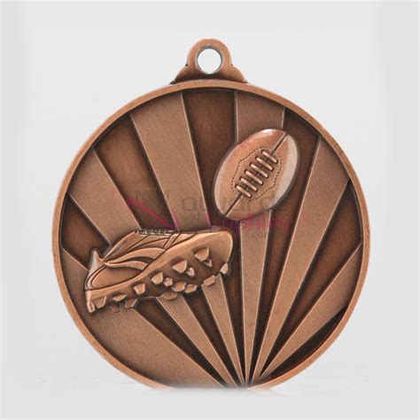 Sunrise AFL Medal 70mm Bronze Aussie Rules AwardsAndTrophies Co Nz