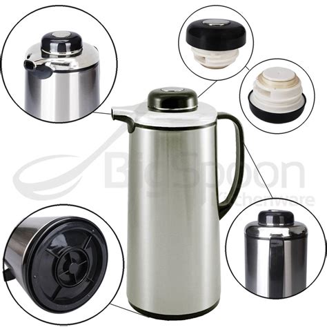 Bigspoon L Hot Water Vacuum Flask Glass Inner Double Wall Stainless