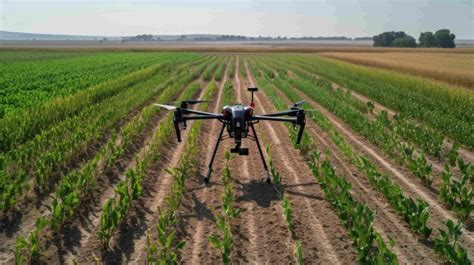 Premium Photo Drone Guided Planting Seeds Across The Field For