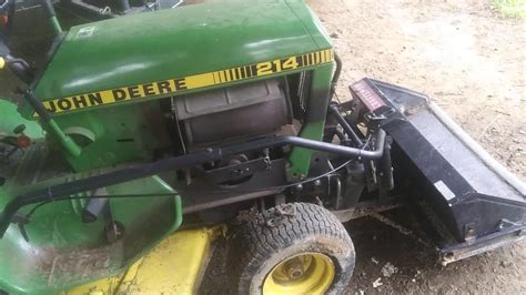 1979 John Deere 214 With Craftsman Front Scoop Youtube