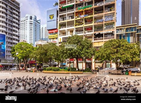 The Cafe Apartment Building At Nguyen Hue Walking Street In Ho Chi Minh