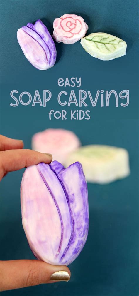 Soap Carving For Kids Easy Tutorial For Flowers Soap Carving