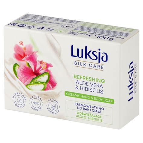 Luksja Silk Care Kremowe mydło do rąk i ciała odświeżające aloes i