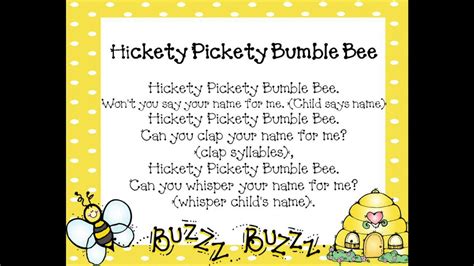 Hickety Pickety Bumblebee - YouTube