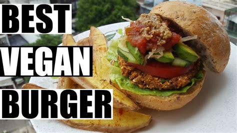 Homemade Vegan Burger And Fries Recipe Youtube