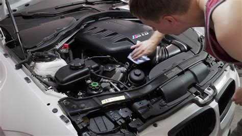 2009 BMW e92 M3 Engine Bay Cleaning Air Filter Replacement - YouTube