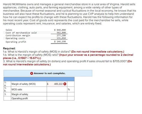 Solved Harold McWilliams Owns And Manages A General Chegg