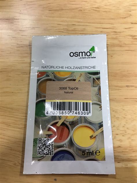 Osmo Top Oil Clear Natural - 5ml Sample - Wynn Fraser