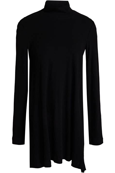 Rosetta Getty Lace Up Cotton Jersey Turtleneck Top The Outnet