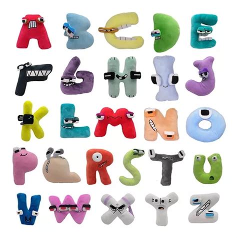 Juguete De Peluche Alphabet Lore Letras Peluche Alfabeto