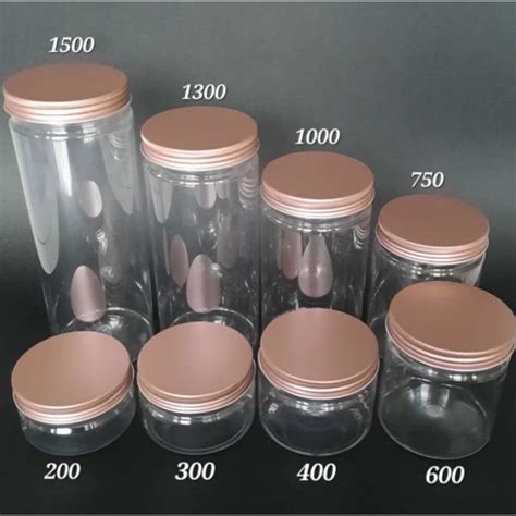 Jual Toples Tabung Silinder Jar Plastik 200 Ml Tutup Aluminium ROSE