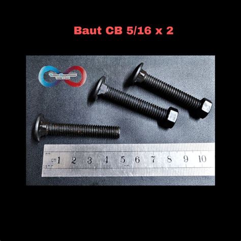 Jual Baut Mur CB 5 16 X 2 Inch Baut Payung Shopee Indonesia